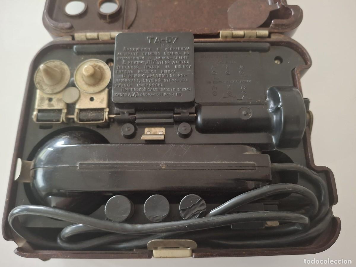 Militaria: TEL&Eacute;FONO DE CAMPA&Ntilde;A SOVI&Eacute;TICO TA-57 - ORIGINAL - GUERRA FR&Iacute;A