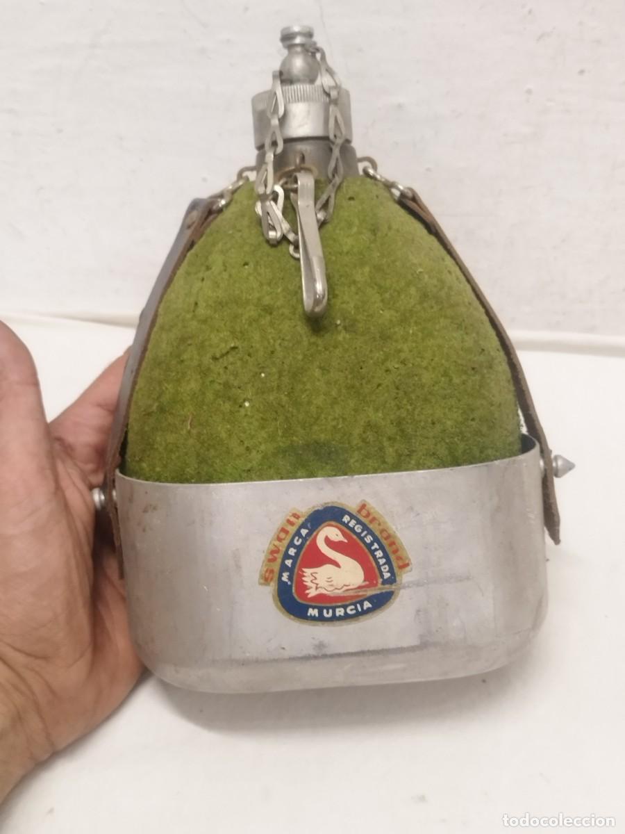 Militaria: Antigua cantimplora Swan Brand. Espa&ntilde;ola de Murcia.
