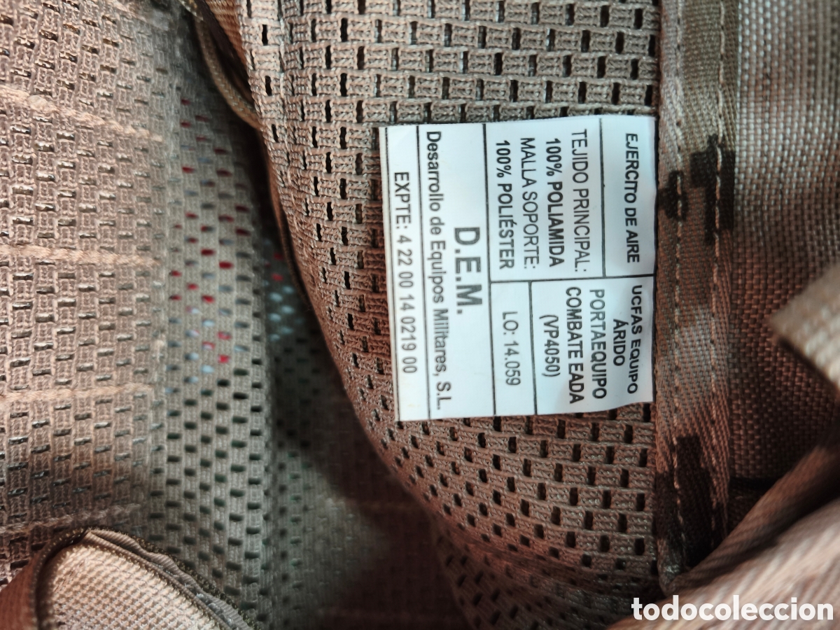 Militaria: CHALECO PORTA EQUIPOS EADA &Aacute;RIDO PIXELADO MARCA D.E.M. - Foto 3