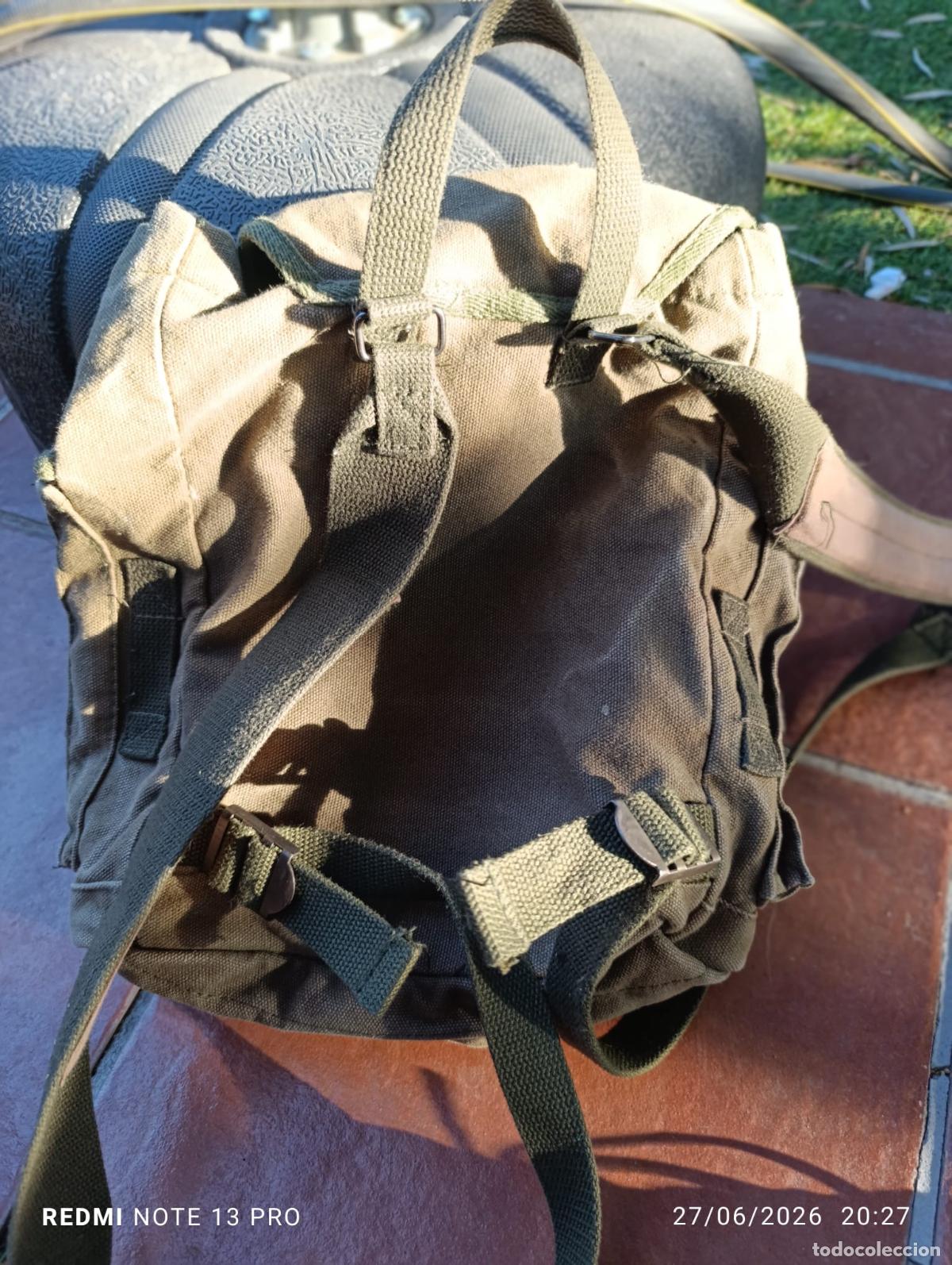 Military Antiques: ANTIGUA MOCHILA EJERCITO DE COMBATE.