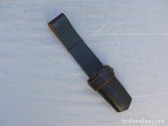 Militaria: ANTIGUO TAHALY PARA BAYONETA CUERO NEGRO