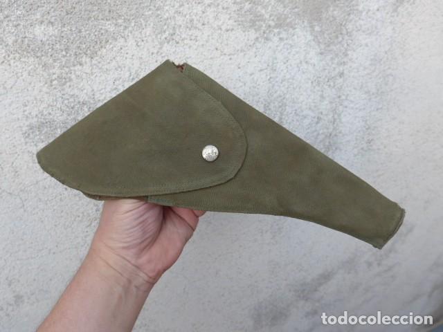 Militaria: FUNDA MILITAR REVOLVER DE LONA