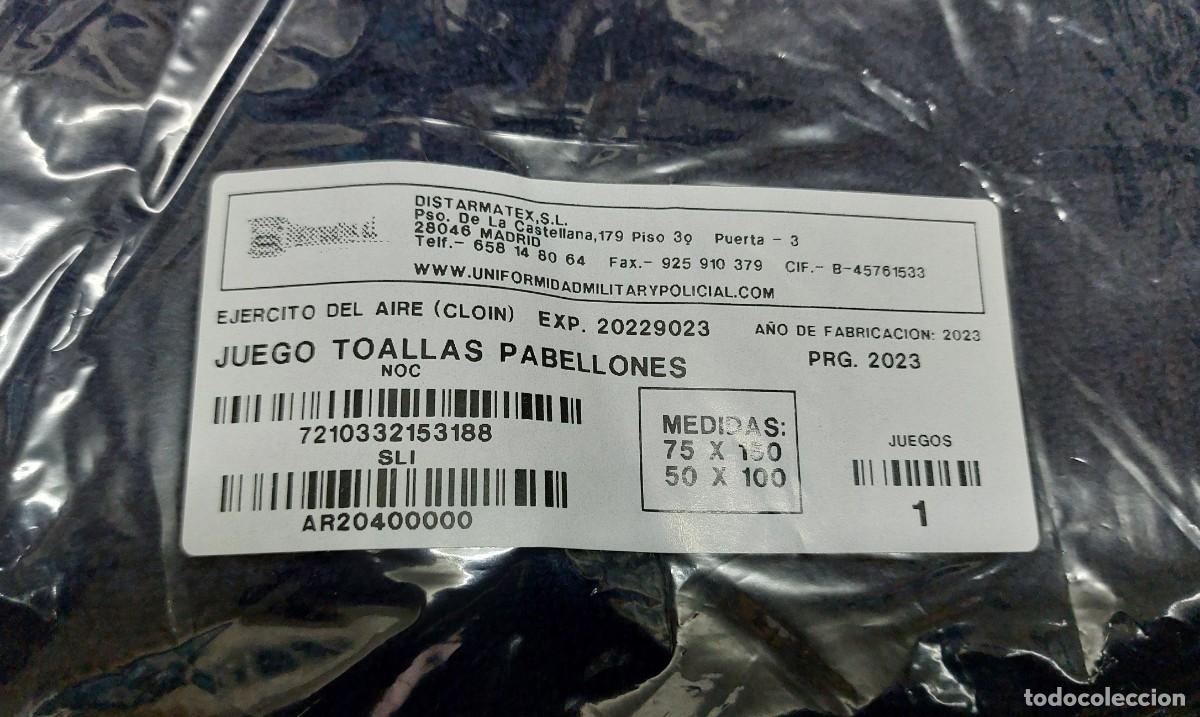 Militaria: TOALLAS DEL EJERCITO DEL AIRE AZULES