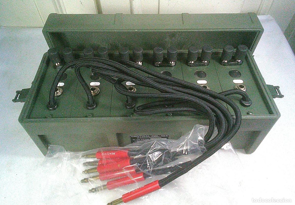 Militaria: CENTRAL TELEFONICA DE 6 LINEAS AMPER CBL-134 CON FUNDA DE TRANSPORTE