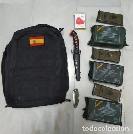 Militaria: Mochila T&aacute;ctica 72h Supervivencia Camping con raciones