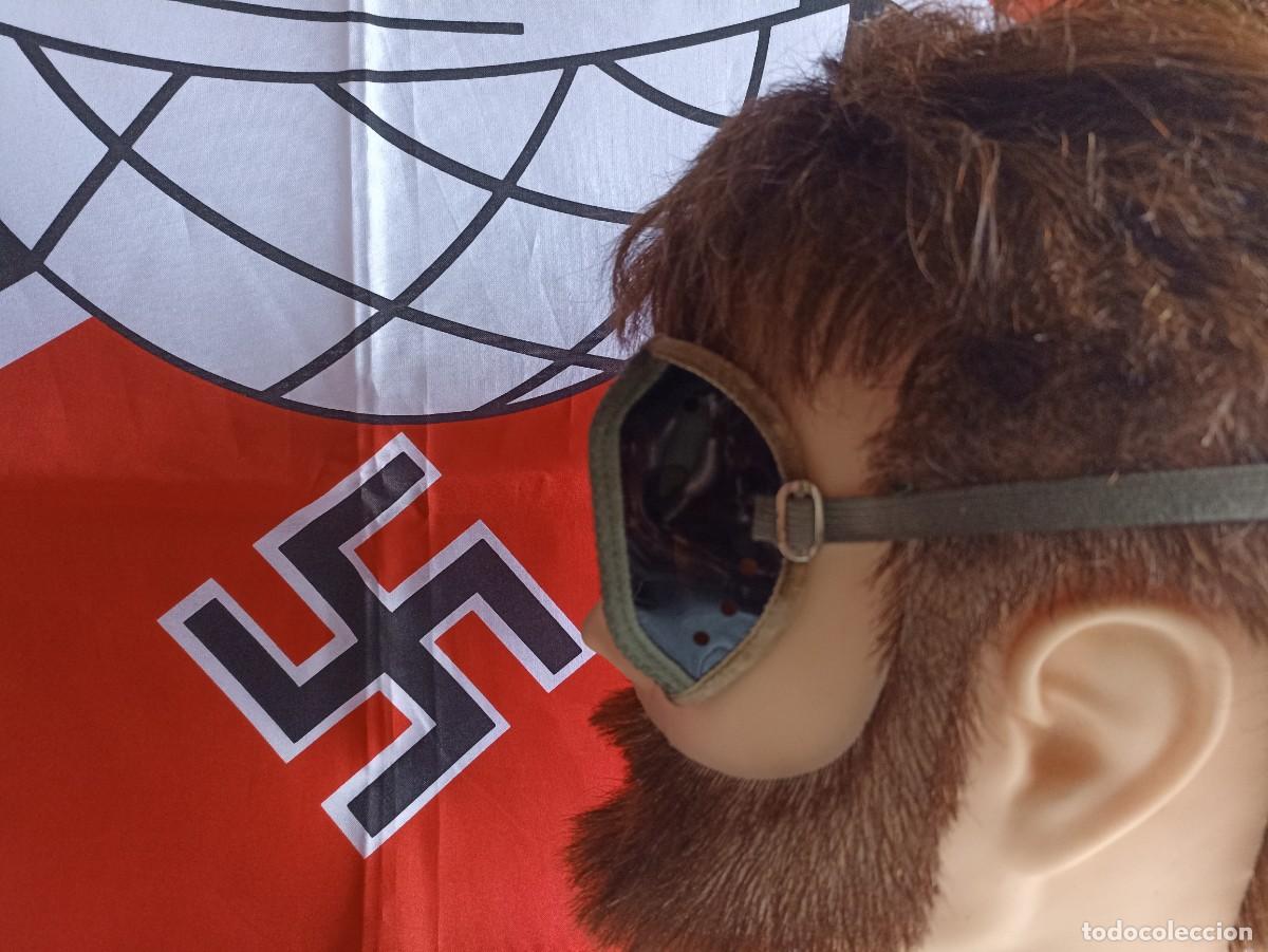 Militaria: Gafas Afrika Korps (Staubschutzbrille) Deutsche Whermacht (III Reich Hitler- Nazi- Alemania) WWII