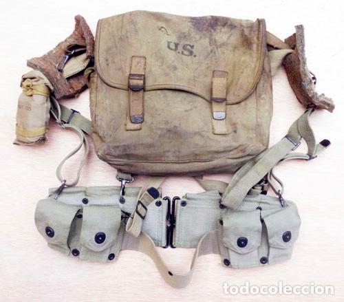 Militaria: WWII: US PARA M1 GARAND RIFLE WEBBING SET