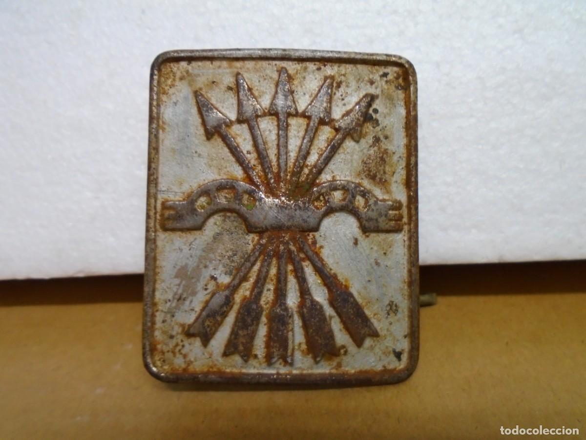 Militaria: ANTIGUA HEBILLA DE FALANGE.PERTENECIA AL FALANGISTA DE CAUDETE DEL LOTE ANTERIOR.VER ESQUELA.