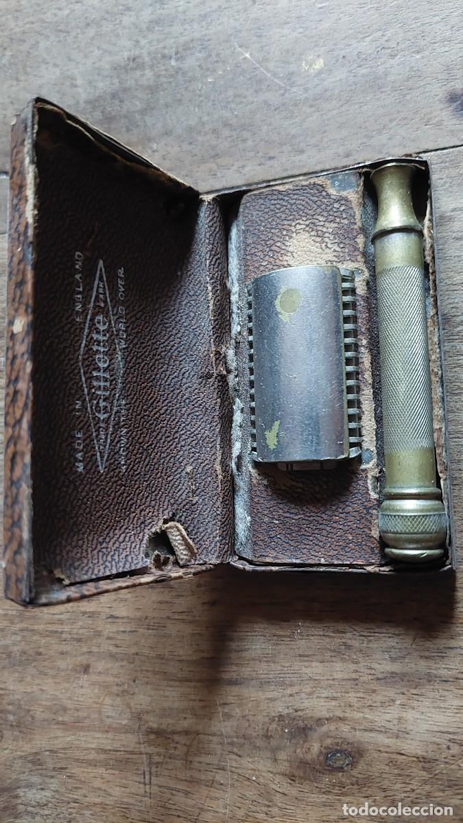 Militaria: Antigua maquinilla de afeitar Gillette , equipo campa&ntilde;a 2 guerra mundial