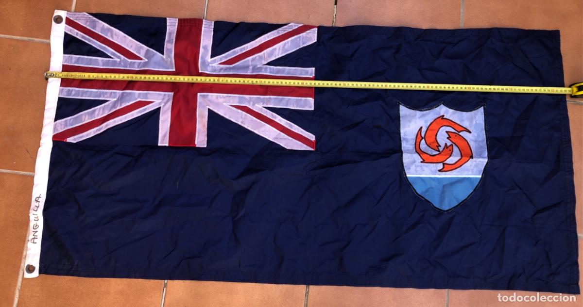 Militaria: BANDERA DE BARCO DE LA ISLA DE ANGUILA.