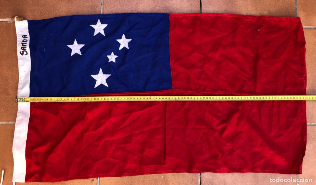 Militaria: BANDERA DE BARCO DE LA ISLA DE SAMOA.