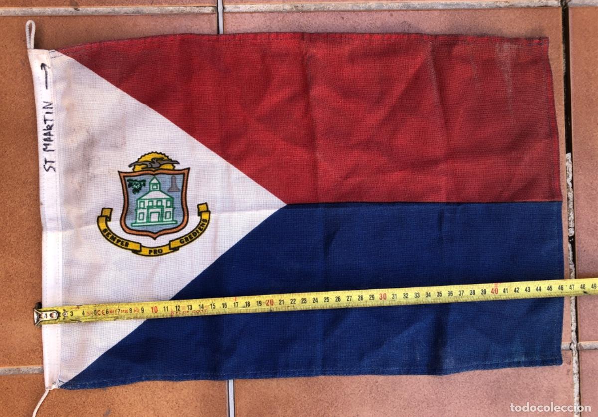 Militaria: BANDERA DE BARCO DE LA ISLA DE SAN MARTIN.