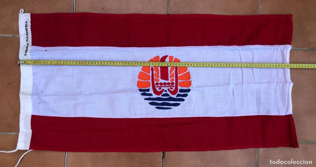 Militaria: BANDERA DE BARCO DE LA POLINESIA FRANCESA.