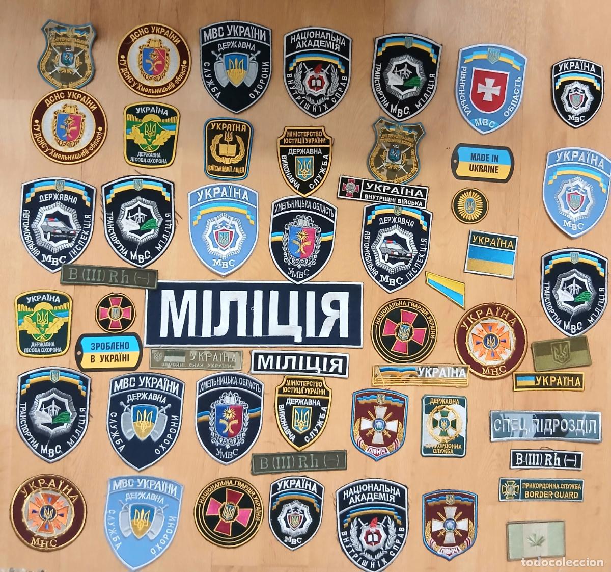Militaria: Lote de 36 Parches Militares Ucranianos