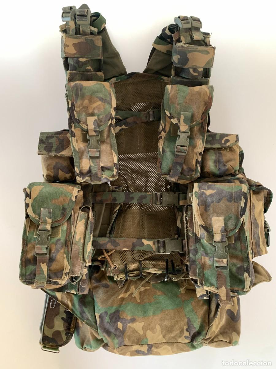 Militaria: Porta Equipo Combate Altus EZAPAC Funda Pistola Ri&ntilde;onera Paracaidista PECO Ej&eacute;rcito Aire