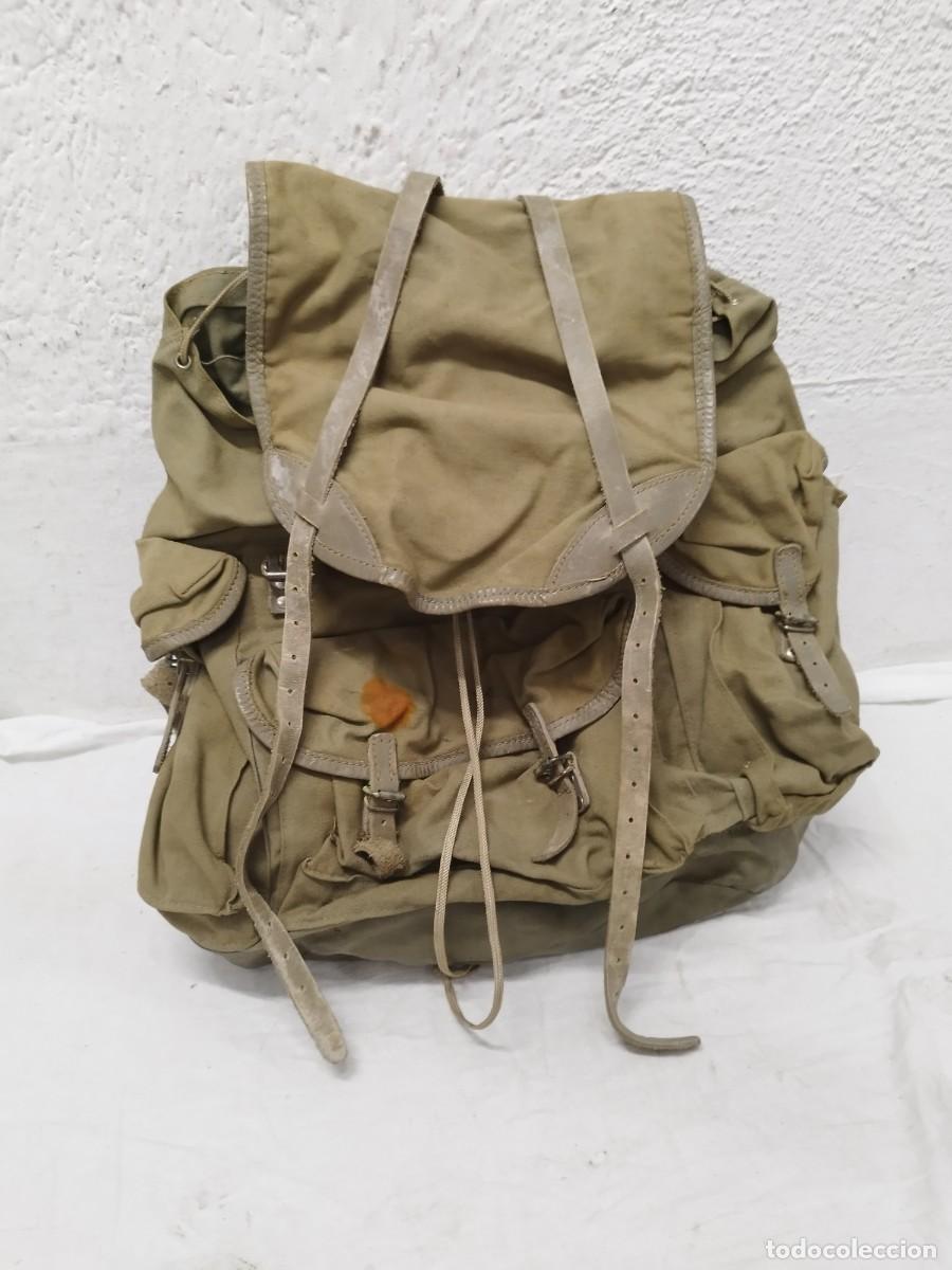 Militaria: Antigua mochila de excursionista, alpina espa&ntilde;ola. A&ntilde;os 40.