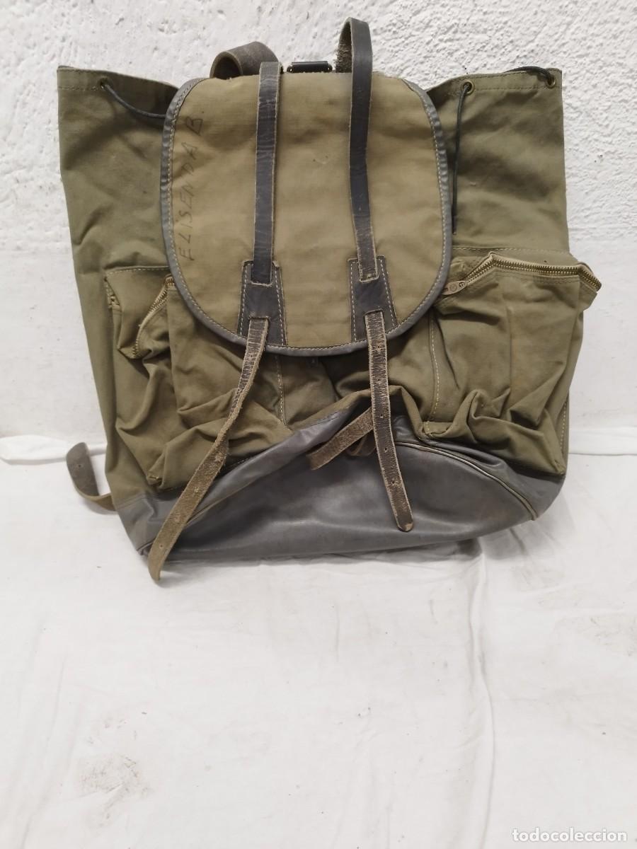 Militaria: Antigua mochila de excursionista, de monta&ntilde;a Altus Azor, espa&ntilde;ola. A&ntilde;os 40- 50.
