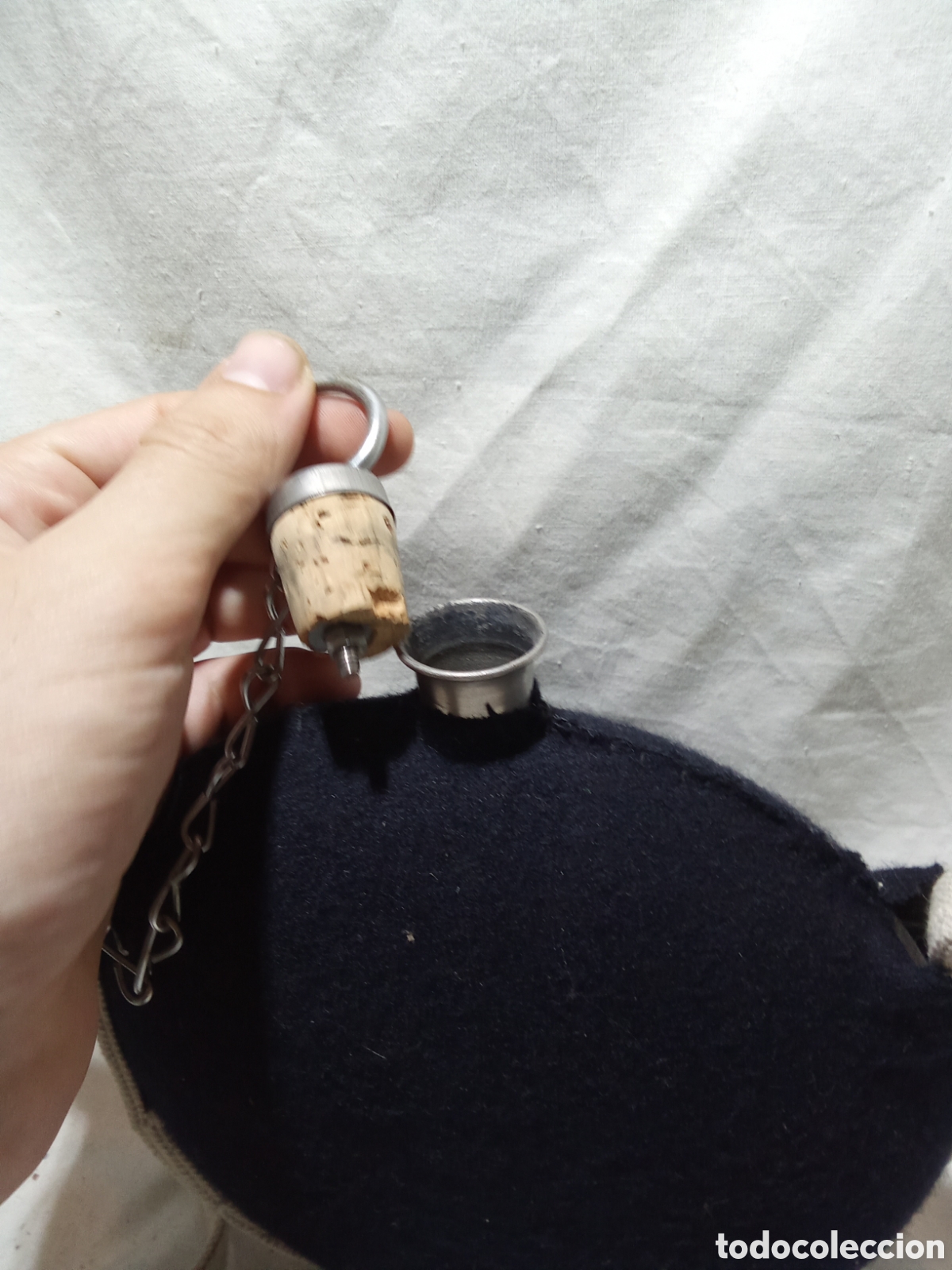 Militaria: CANTIMPLORA MILITAR AZUL - Foto 2