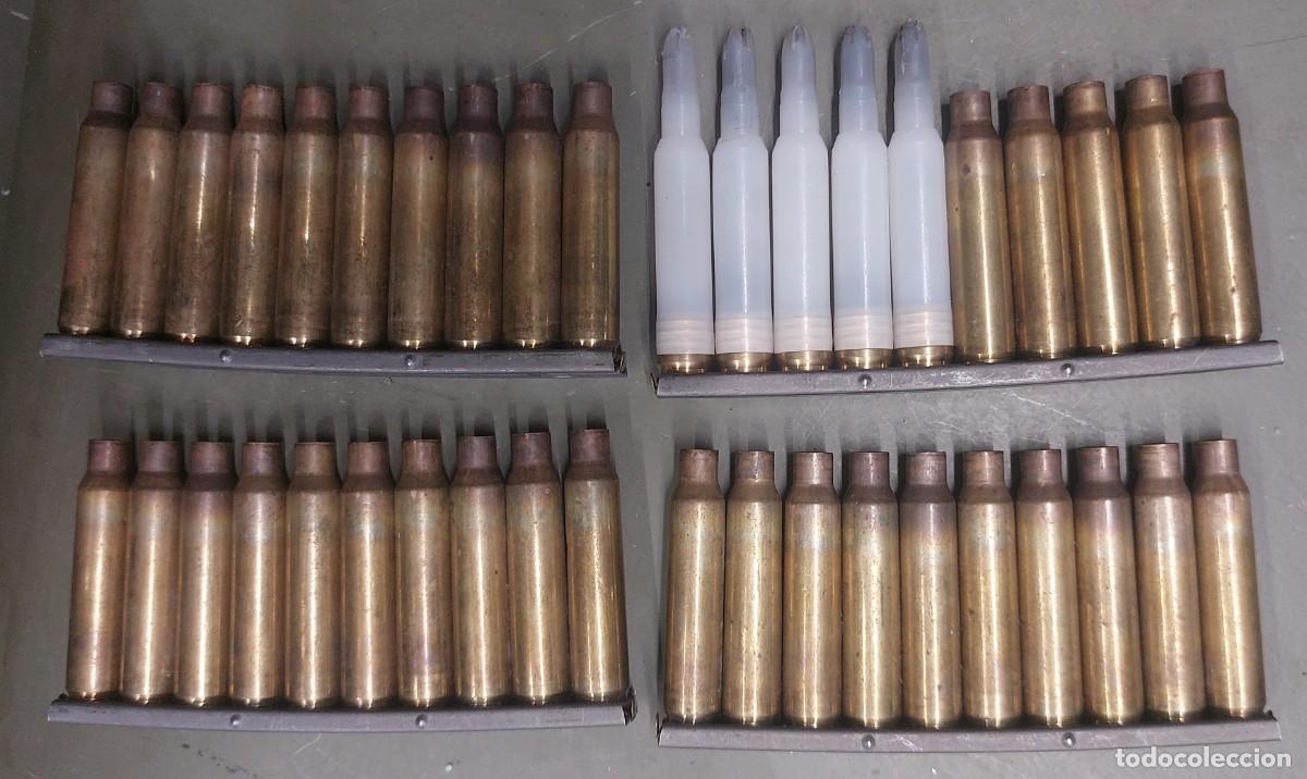 Militaria: peines de casquillos de municion. vacios