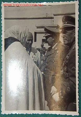 Militaria: Foto de tropas espa&ntilde;olas en &Aacute;frica, 7,5 x 11 cms.