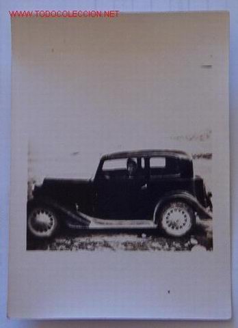 Militaria: Foto de un militar en coche