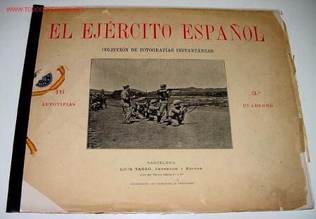 Militaria: EL EJERCITO ESPA&Ntilde;OL. Colecci&oacute;n de fotograf&iacute;as instant&aacute;neas. 16 autotipias, reflejo de la vida de cua