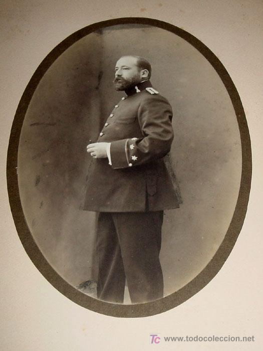 Militaria: ANTIGUA FOTOGRAFIA ORIGINAL DE OFICIAL ESPA&Ntilde;OL DEL ARMA DE INGENIEROS . 1912 APROXIMADAMENTE - MIDE