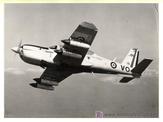 Militaria: A&eacute;rospatiale EPSILON / 24 x 17,7 cm. / Fotograf&iacute;a Promocional Original