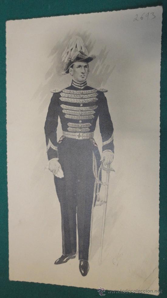 Militaria: L&aacute;mina de uniforme de, 30 x 17 cm aprox.