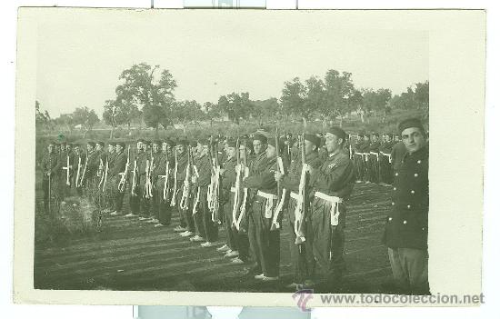 Militaria: foto postal ejercito espa&ntilde;ol