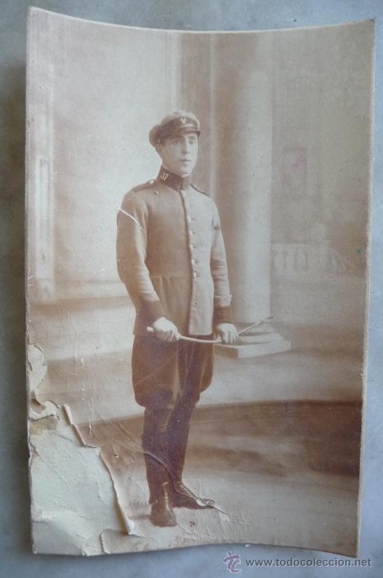 Militaria: (JX-150)Fotografia de Soldado de Caballeria REG.N&ordm;17 (13,50 X 9 CM.)