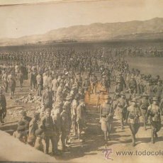 Militaria: MELILLA 1920 - FOTO POSTAL DE TROPAS ESPAÑOLAS EN MARCHA - VELL I BELL. Lote 27286884
