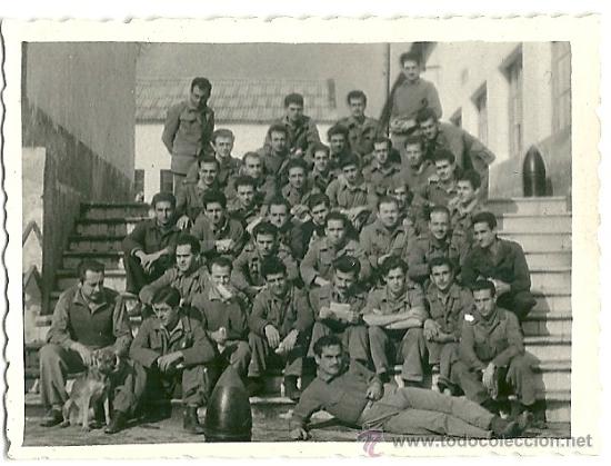 Militaria: 7607 ANTIGUA FOTOGRAF&Iacute;A MILITAR - SALCEDO HIJO - ALGECIRAS (7,7X 5,8 CM)