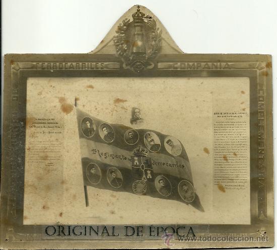 Militaria: (XJ-30)FOTOGRAFIA 2&ordm;REGIMIENTO FERROCARRILES