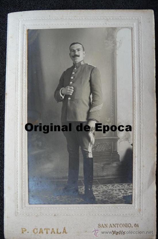 Military Antiques: (JX-939)FOTOGRAFIA DE SARGENTO DE CABALLERIA REG.N&ordm;17 REALIDA POR P.CATALA DE VALLS(TARRAGONA)