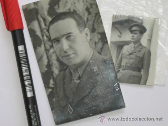 Military Antiques: Dos fotos de un oficial de Infanter&iacute;a &eacute;poca Rep&uacute;blica.