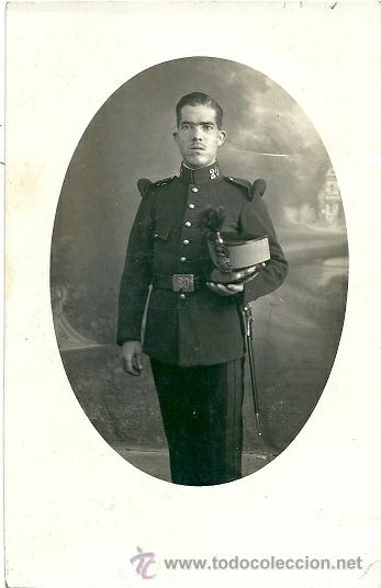 Militaria: 0756B - ANTIGUA FOTOGRAF&Iacute;A DE UN MILITAR (TARJETA POSTAL  UNION UNIVERSAL DE CORREOS)