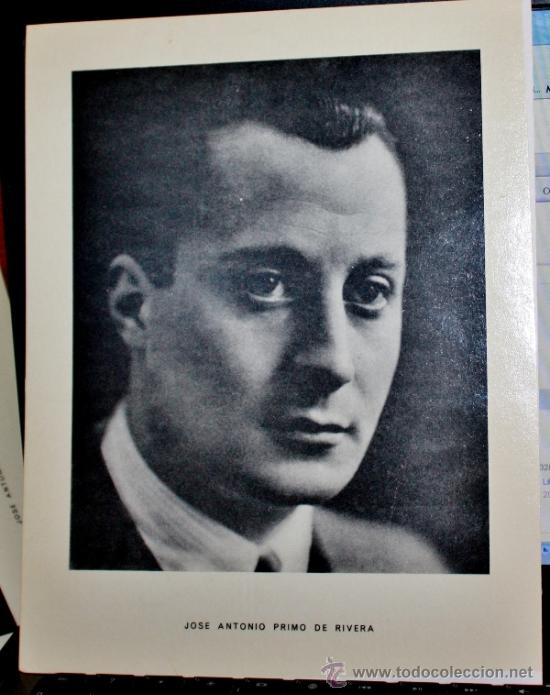 Military Antiques: ANTIGUA FOTOGRAFIA DE JOSEANTONIO PRIMO DE RIVERA A&Ntilde;OS 50-60,MEDIDAS-25 cmx19,8cm