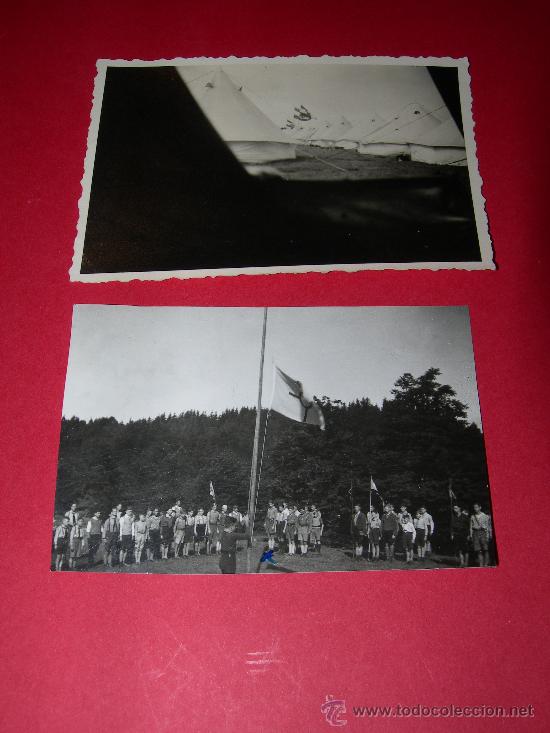 2 FOTOGRAFIAS CAMPAMENTO JUVENTUDES HITLERIANAS (Militar - Fotografía Militar - II Guerra Mundial)