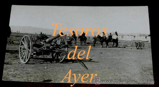 Military Antiques: ANTIGUA FOTO POSTAL DE LA GUERRA DEL RIF, CAMPA&Ntilde;A DE MARRUECOS, 1920. CA&Ntilde;ONES ABANDONADOS POR LOS RI