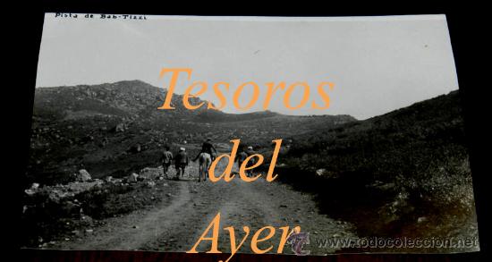 Militaria: ANTIGUA FOTO POSTAL DE LA GUERRA DEL RIF, CAMPA&Ntilde;A DE MARRUECOS, PISTA DE BAB TIZZI , EXCELENTE ESTAD