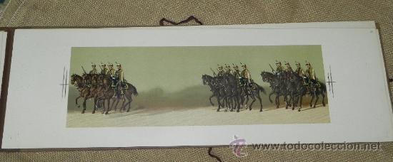 Militaria: Comitiva Regia 1879, lamina 63, husares de la princesa, caballeria, Litograf&iacute;a de A. Fortuny y dibuj