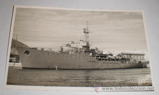 Militaria: ANTIGUA FOTO POSTAL, ARMADA ESPA&Ntilde;OLA, FOTOGRAFO CASA&Uacute; - CARTAGENA