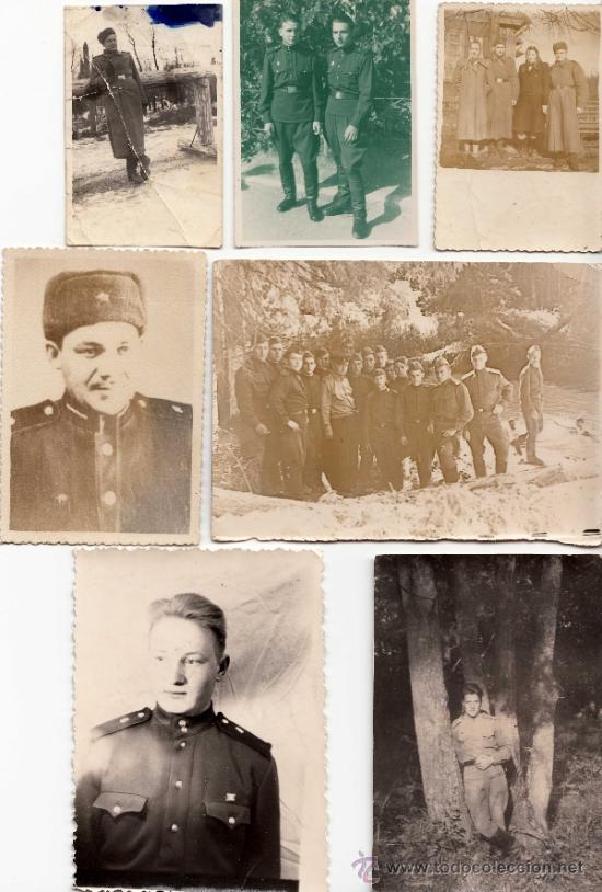 Militaria: Lote de siete fotos de soldados sovi&eacute;ticos - CLC