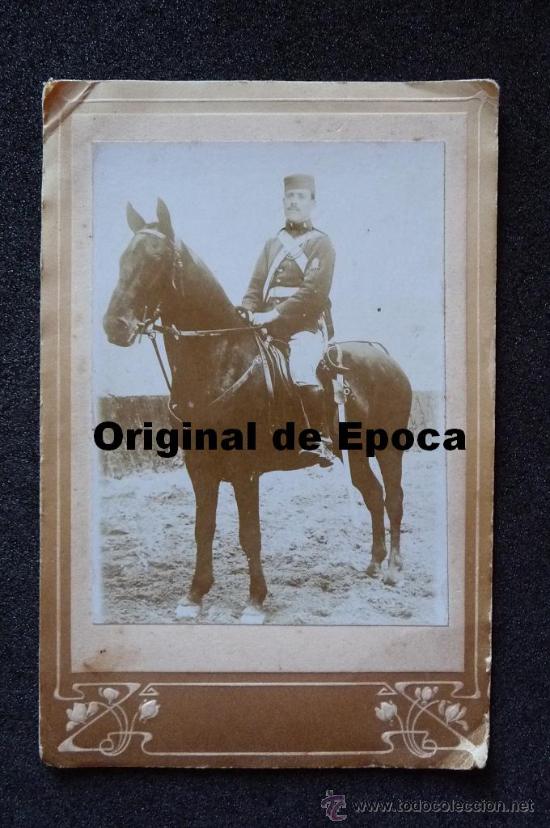 Military Antiques: (JX-FOTOGRAFIA DE SOLDADO DE ARTILLERIA DE SECCIONES MONTADAS EPOCA ALFONSINA