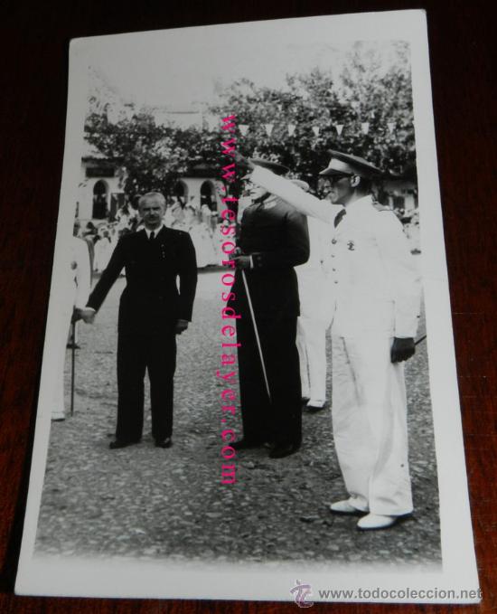 Militaria: ANTIGUA FOTOGRAFIA DE JUAN LUIS BEIGBEDER Y ATIENZA, CORONEL JUNTO SERRANO SU&Ntilde;ER, EN LA ZONA DEL PRO