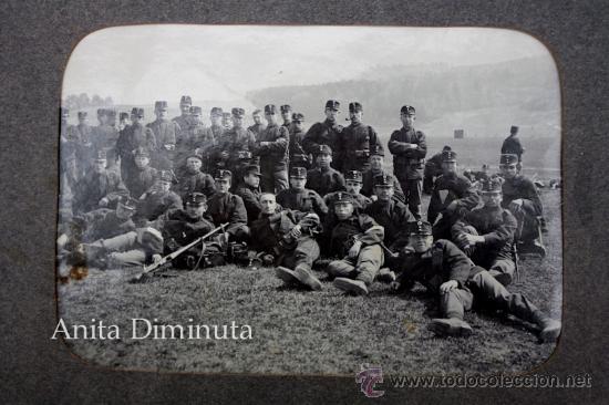 Militaria: ANTIGUA FOTOGRFIA MILITAR - PARECE EJERCITO SUIZO DE MANIOBRAS - SUIZA - CON CARTON 25 X 20 CM - LA