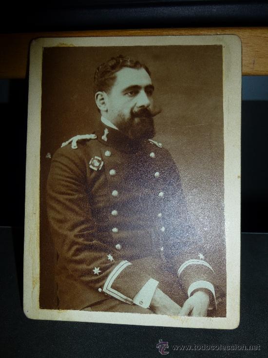 Militaria: ANTIGUA FOTOGRAFIA DE TENIENTE DE INGENIEROS, 12 X 9 CM.