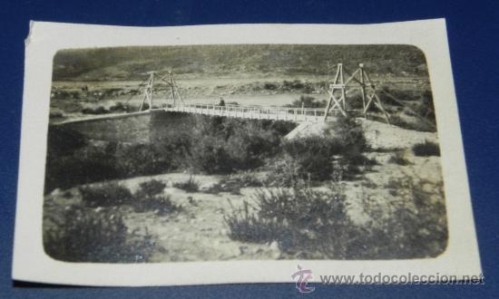 Militaria: ANTIGUA FOTOGRAFIA DE PUENTE DE PONTONEROS, GUERRA DEL RIF, 1925 CAMPA&Ntilde;A DE MARRUECOS, PROTECTORADO
