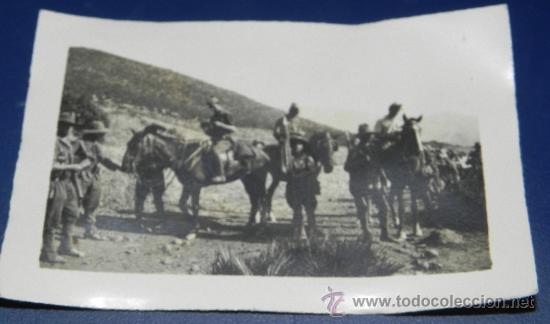Militaria: ANTIGUA FOTOGRAFIA DE TROPAS REGULARES INDIGENAS, GUERRA DEL RIF, 1925 CAMPA&Ntilde;A DE MARRUECOS, PROTECT
